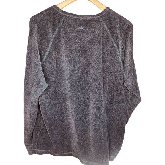 Tommy Bahama | Navy Cotton-Blend Pullover Sweatshirt Size XL | EUC - Picture 10 of 12